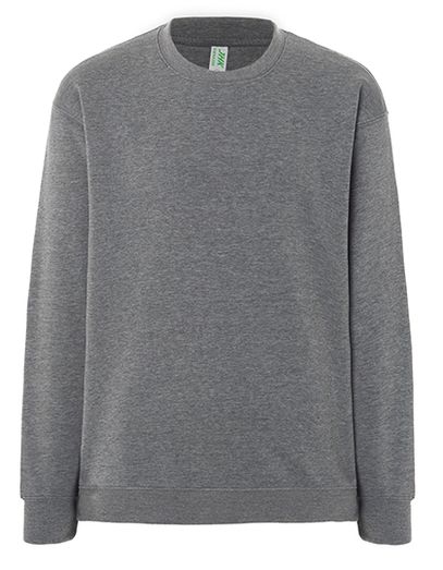 Crew Neck Sweatshirt - Dark Grey Melange