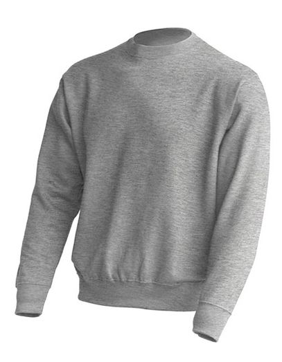 Crew Neck Sweatshirt - Grey Melange