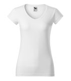 Fit V-neck - Tričko dámske - biela