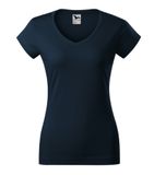 Fit V-neck - Tričko dámske - tmavomodrá