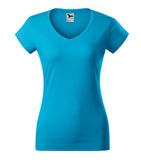 Fit V-neck - Tričko dámske - tyrkysová