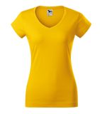 Fit V-neck - Tričko dámske - žltá