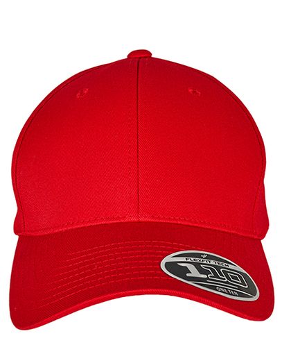 Flexfit 110 Curved Visor Snapback - Red