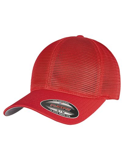 Flexfit 360 Omnimesh Cap - Red