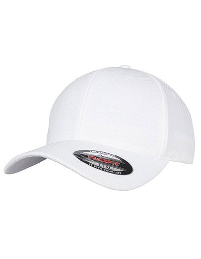 Flexfit 3D Hexagon Jersey Cap - White