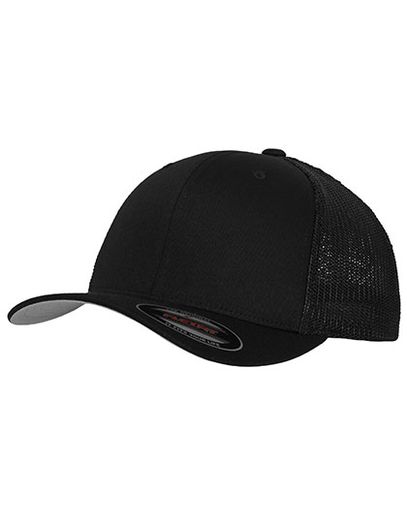 Flexfit Mesh Trucker Cap - Black