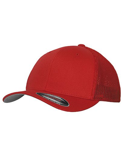 Flexfit Mesh Trucker Cap - Red