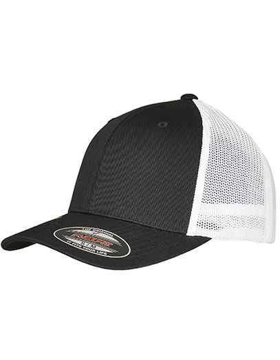 Flexfit Trucker Recycled Mesh Cap - Black