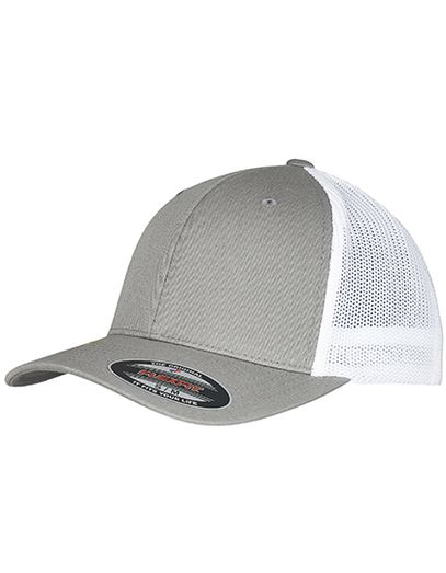 Flexfit Trucker Recycled Mesh Cap - Grey