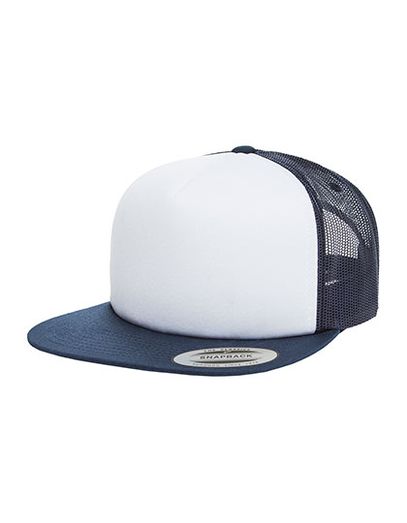 Foam Trucker With White Front - Navy