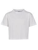 Girls Cropped Jersey Tee - White