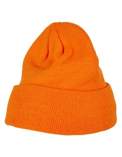 Heavy Knit Beanie - Orange