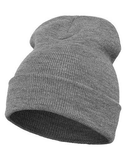 Heavyweight Long Beanie - Heather Grey