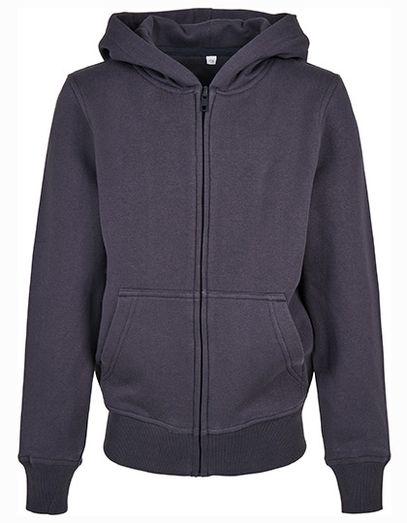 Kids´ Organic Basic Zip Hoody - Navy