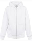 Kids´ Organic Basic Zip Hoody - White