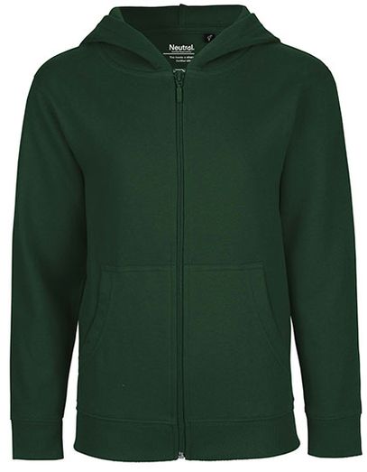 Kids´ Zip Hoodie - Bottle Green