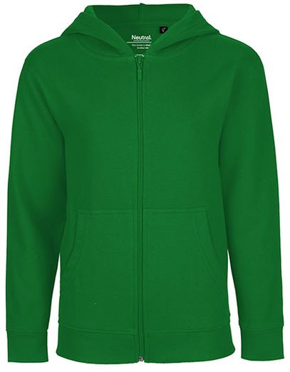 Kids´ Zip Hoodie - Green