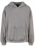 Ladies´ Acid Washed Oversize Hoody - Asphalt