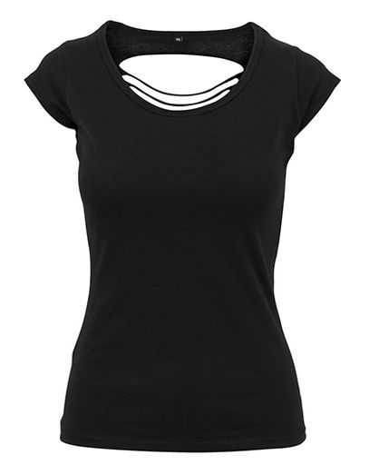 Ladies´ Back Cut Tee - Black