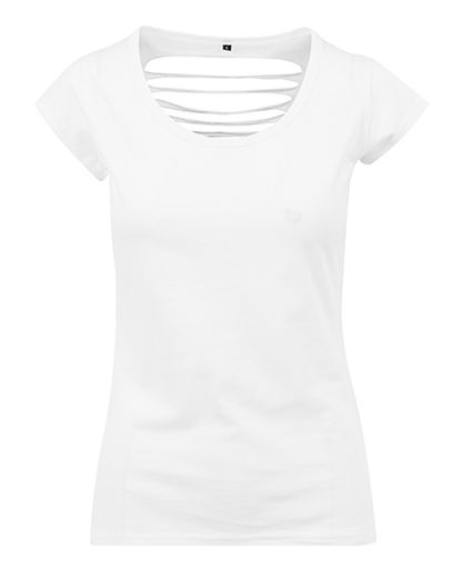 Ladies´ Back Cut Tee - White