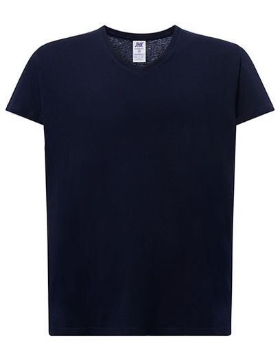 Ladies´ Curves T-Shirt V-Neck - Navy