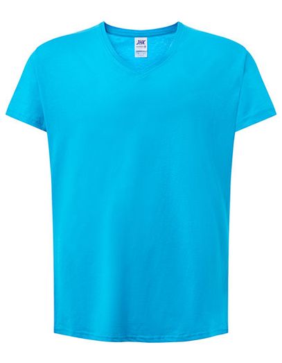 Ladies´ Curves T-Shirt V-Neck - Turquoise