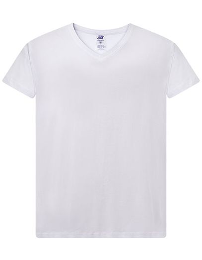 Ladies´ Curves T-Shirt V-Neck - White