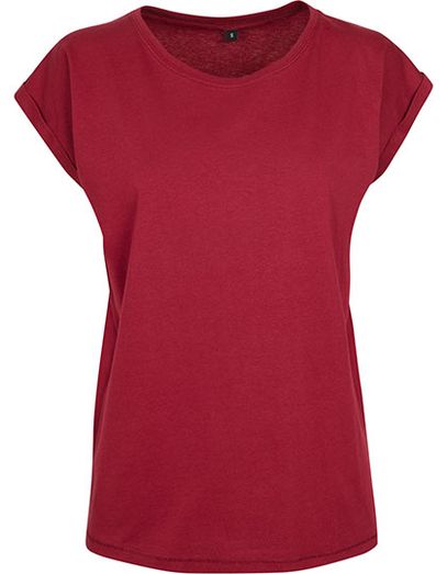 Ladies´ Extended Shoulder Tee - Burgundy