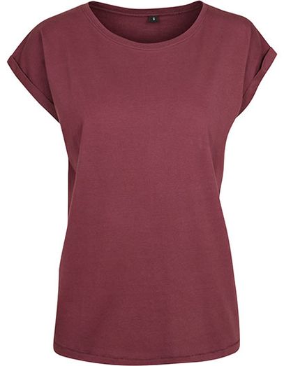 Ladies´ Extended Shoulder Tee - Cherry