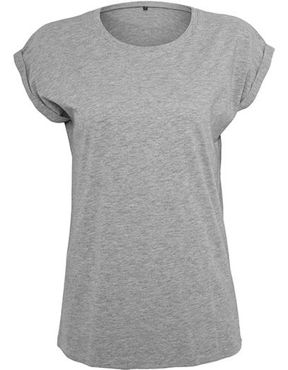 Ladies´ Extended Shoulder Tee - Heather Grey