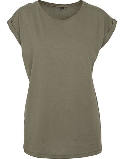 Ladies´ Extended Shoulder Tee - Olive