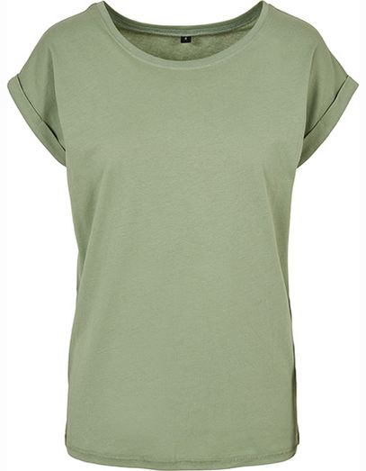 Ladies´ Extended Shoulder Tee - Soft Salvia