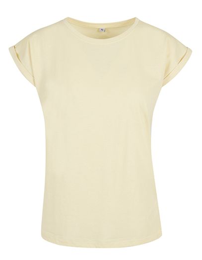 Ladies´ Extended Shoulder Tee - Soft Yellow