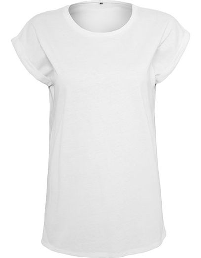 Ladies´ Extended Shoulder Tee - White