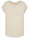 Ladies´ Extended Shoulder Tee - White Sand