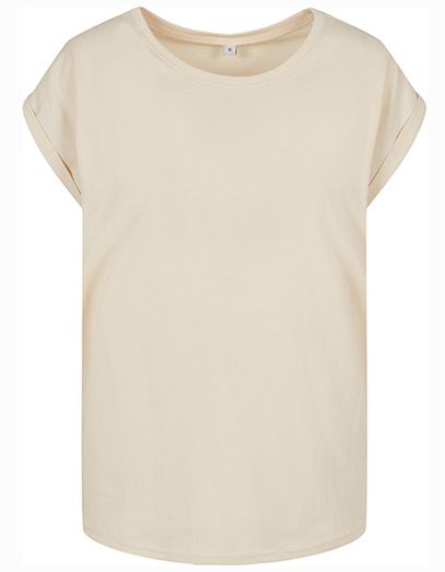 Ladies´ Extended Shoulder Tee - White Sand