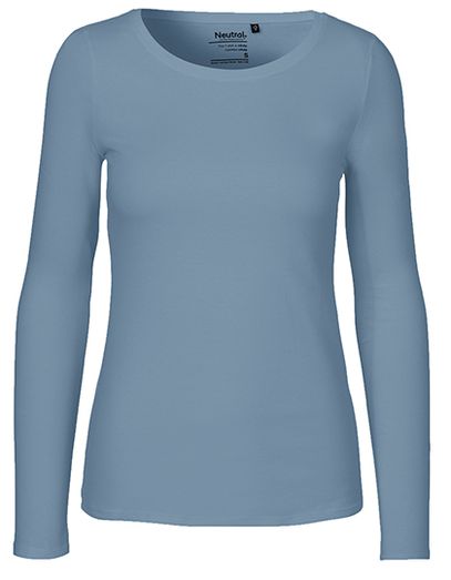 Ladies´ Long Sleeve T-Shirt - Dusty Indigo