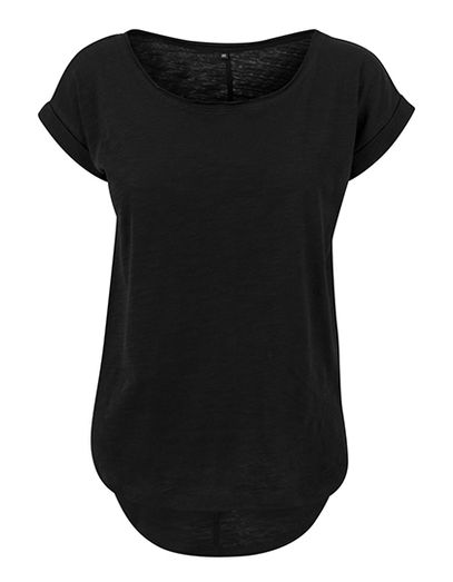 Ladies´ Long Slub Tee - Black