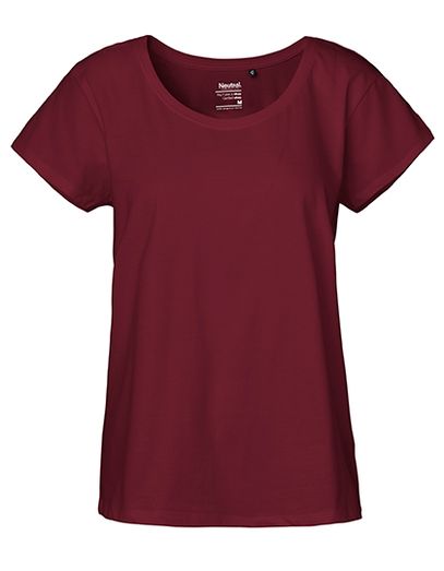 Ladies´ Loose Fit T-Shirt - Bordeaux