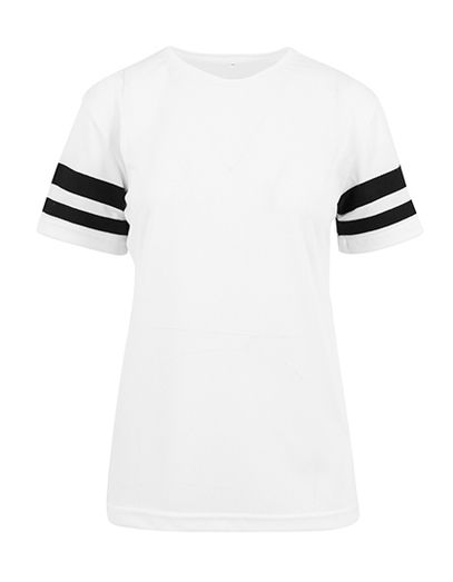 Ladies´ Mesh Stripe Tee - White