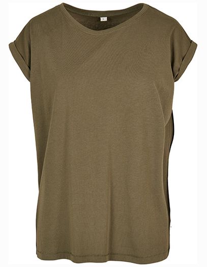 Ladies´ Organic Extended Shoulder Tee - Olive