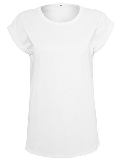 Ladies´ Organic Extended Shoulder Tee - White