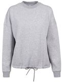 Ladies´ Oversize Crewneck - Heather Grey