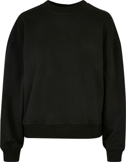 Ladies Oversized Crewneck Sweatshirt - Black