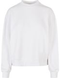 Ladies Oversized Crewneck Sweatshirt - White