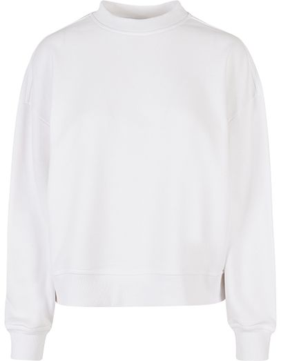 Ladies Oversized Crewneck Sweatshirt - White