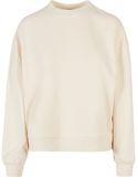 Ladies Oversized Crewneck Sweatshirt - White Sand