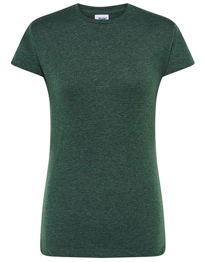 Ladies´ Regular Comfort T-Shirt - Bottle Green Heather