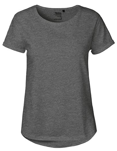 Ladies´ Roll Up Sleeve T-Shirt - Dark Heather