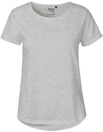 Ladies´ Roll Up Sleeve T-Shirt - Sport Grey